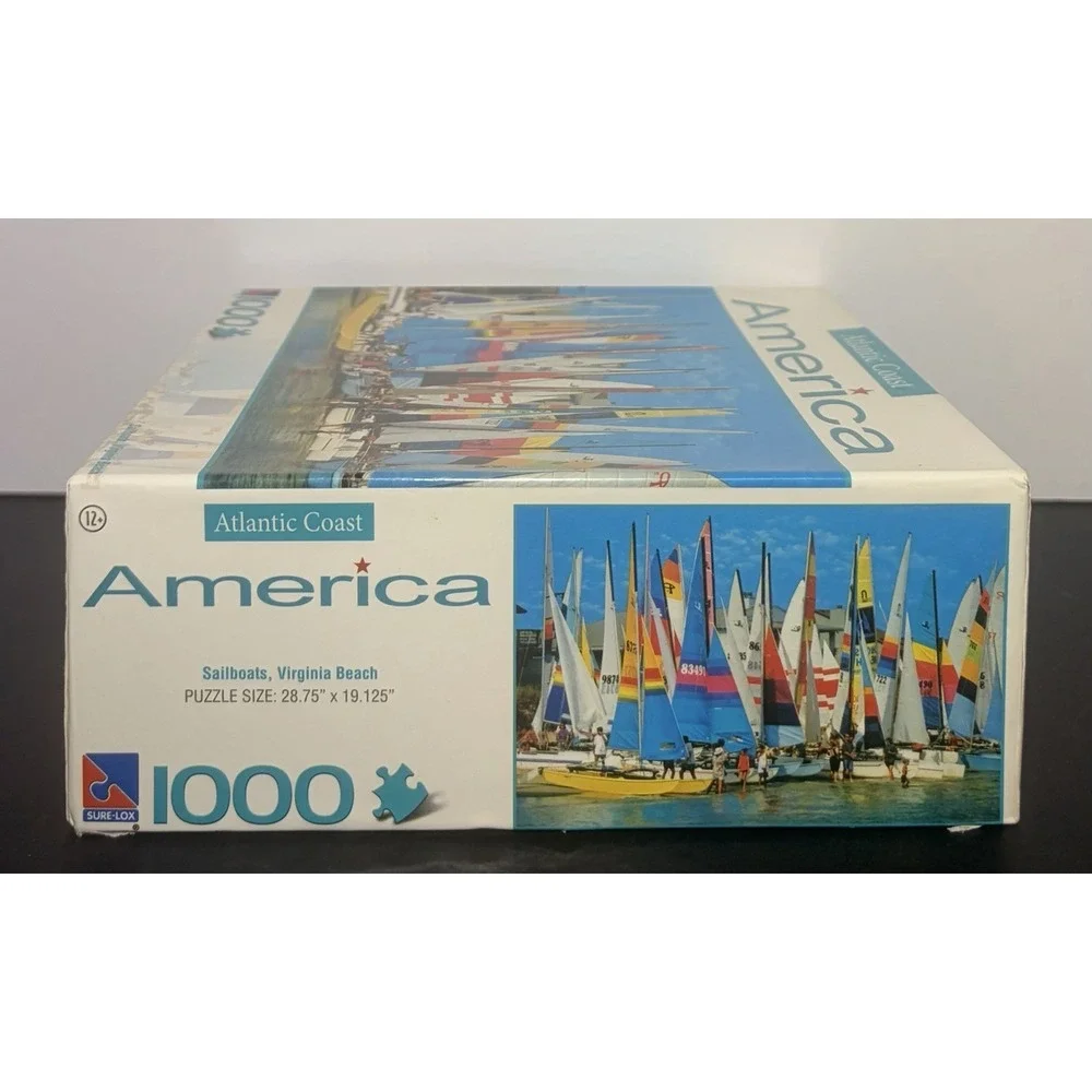 Atlantic Coast America Sailboats Virginia Beach 1000 pc Puzzle 2008 COMPLETE